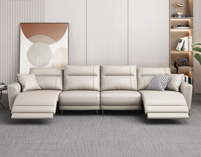 Henry Recliner Leather Lounge image 0