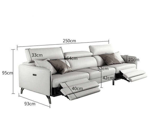 Elite Recliner Leather Lounge image 3