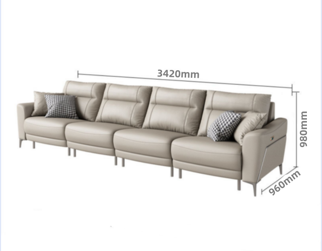 Henry Recliner Leather Lounge image 4