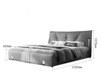 ADDISON King/Queen/Double Leather Bed with Gas Lift