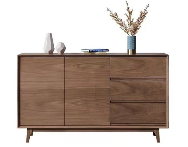 ARDEN Walnut Timber Sideboard with Drawers