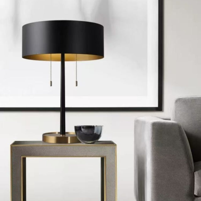 ARDEN Table lamp Black & Brushed Gold