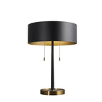 ARDEN Table lamp Black & Brushed Gold