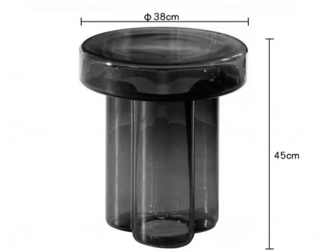 AURA Glass Side Table Various Colors