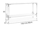 AURORA Luxe Transparent Console Table