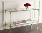 AURORA Luxe Transparent Console Table