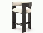 BARI Wooden Bar Stool with Back