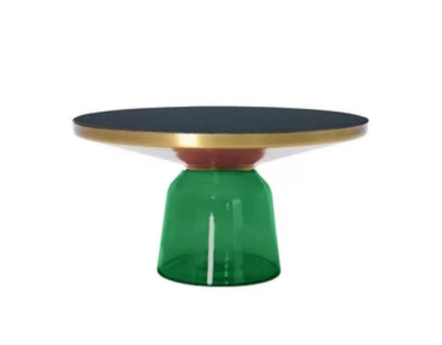 BELLA Bell Shape Glass Coffee Table