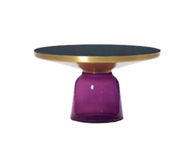 BELLA Bell Shape Glass Coffee Table