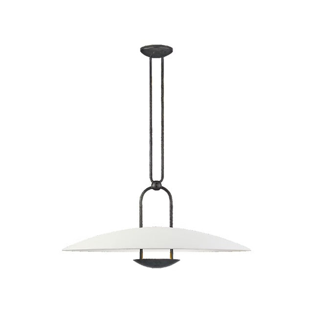 Belva Sculpted White Dome Pendant Light