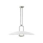 Belva Sculpted White Dome Pendant Light