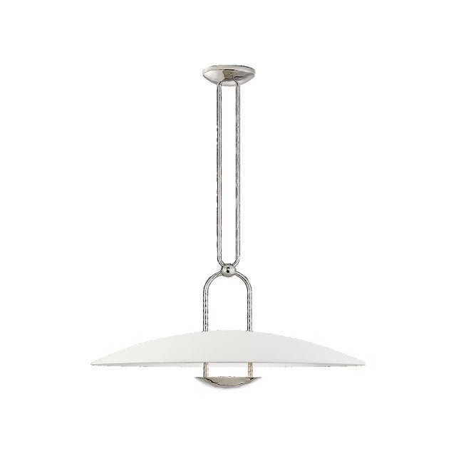 Belva Sculpted White Dome Pendant Light