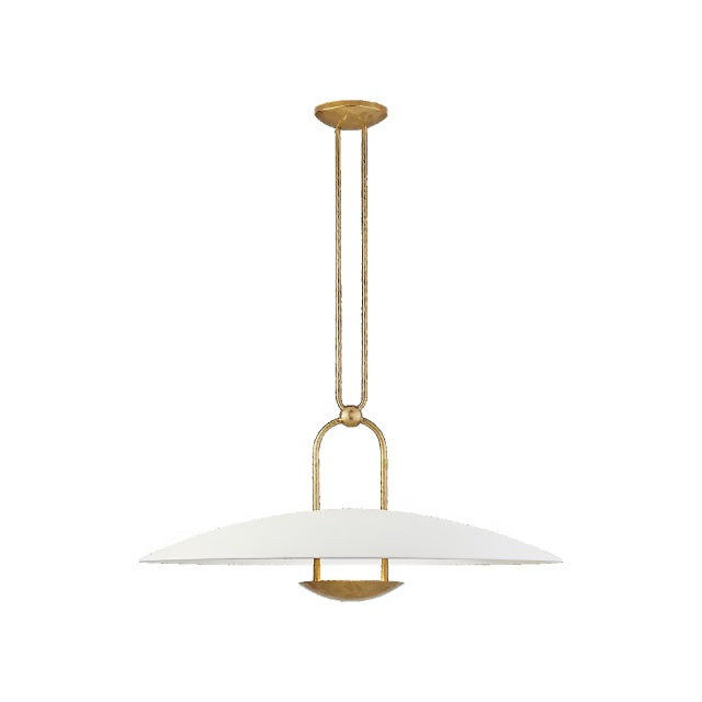 Belva Sculpted White Dome Pendant Light