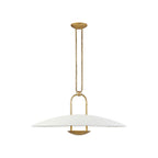 Belva Sculpted White Dome Pendant Light