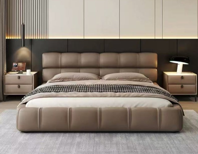 CABELLO Modern King/Queen/Double Leather Bed