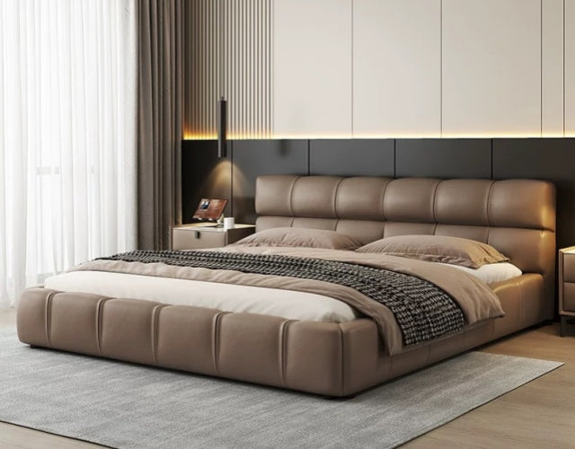 CABELLO Modern King/Queen/Double Leather Bed