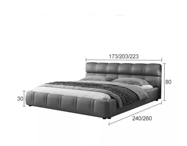 CABELLO Modern King/Queen/Double Leather Bed
