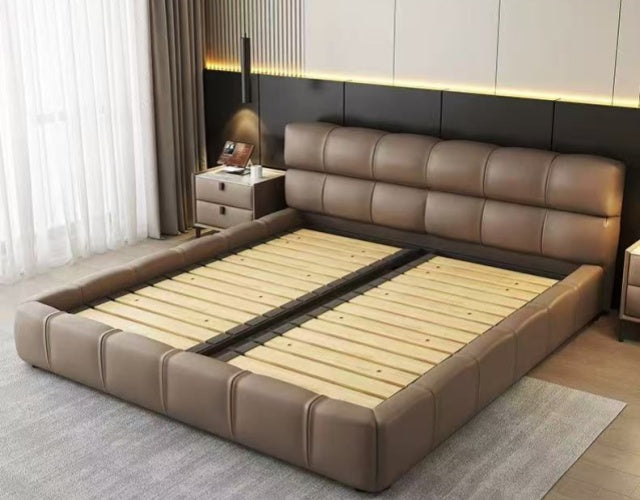 CABELLO Modern King/Queen/Double Leather Bed