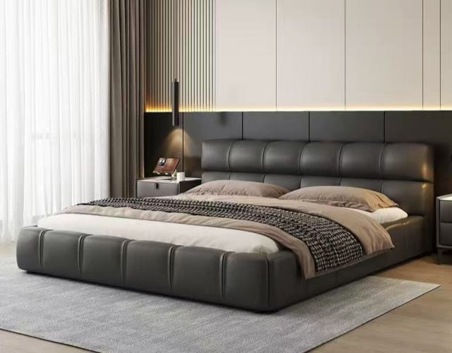 CABELLO Modern King/Queen/Double Leather Bed