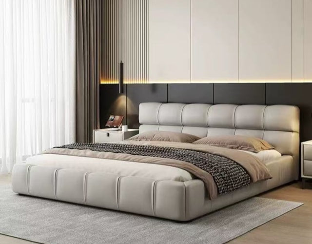 CABELLO Modern King/Queen/Double Leather Bed