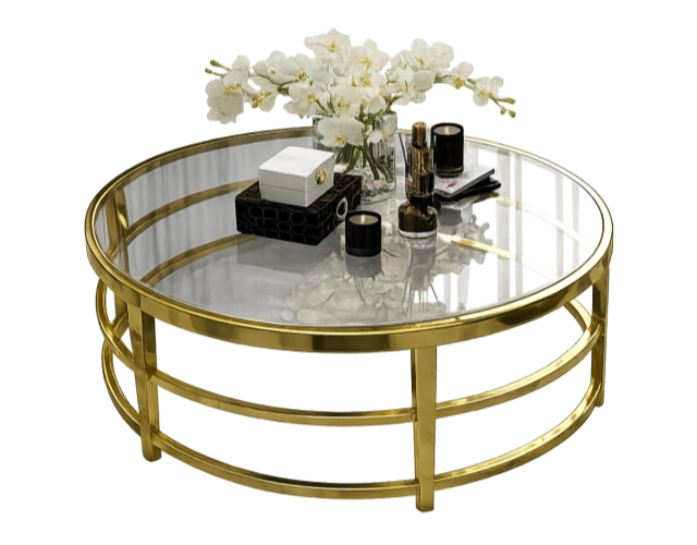 CERES Round Glass Coffee Table