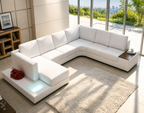 PARIS U-shape Leather Lounge