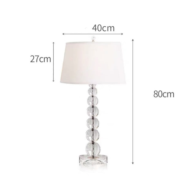 CLARIDGE Crystal Ball Table Lamp