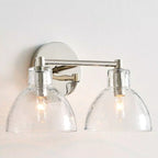 Dome Clear Glass 2 Heads Wall Light