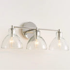 Dome Clear Glass 3 Heads Wall Light