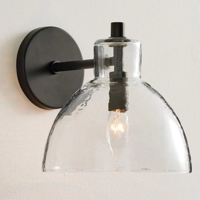 Dome Clear Glass Wall Light