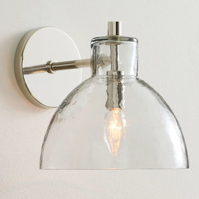 Dome Clear Glass Wall Light