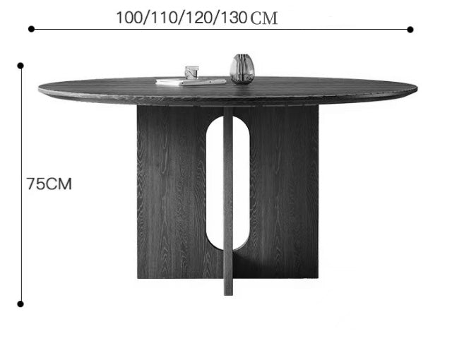 JASPERT Black Timber Dining Table