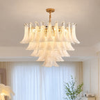 Lucent Petal Glass Chandelier Ceiling Light