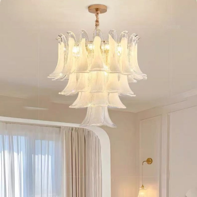 Lucent Petal Glass Chandelier Ceiling Light