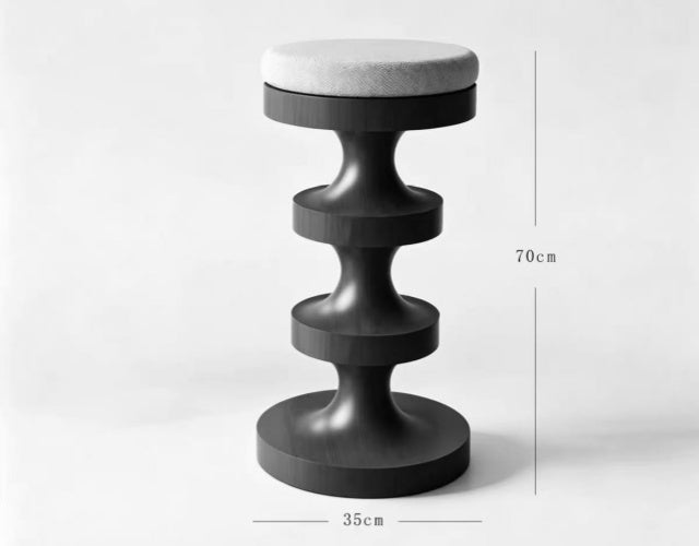 MILO Solid Wood Bar Stool