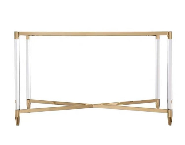 MONACO Luxe Acrylic Clear Console Table