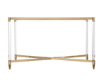 MONACO Luxe Acrylic Clear Console Table