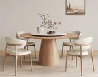 MUNICH Wood Round Dining Table