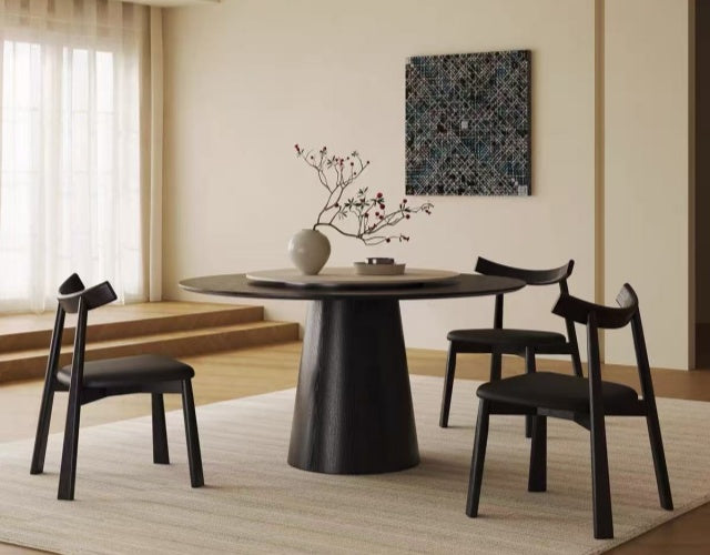MUNICH Wood Round Dining Table