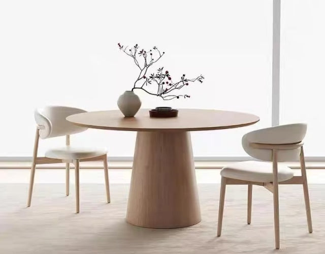 MUNICH Wood Round Dining Table