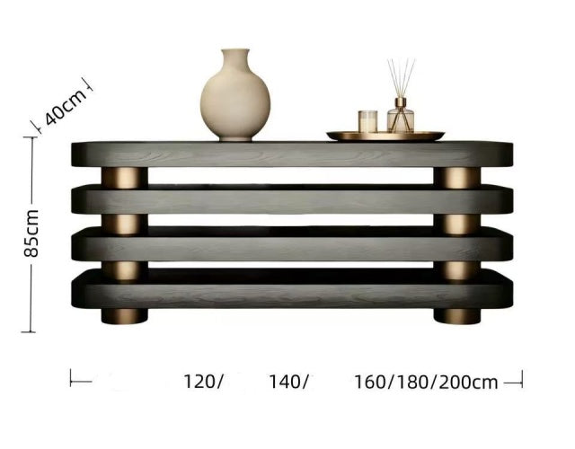 OBSIDIAN Horizon Luxe Console Table
