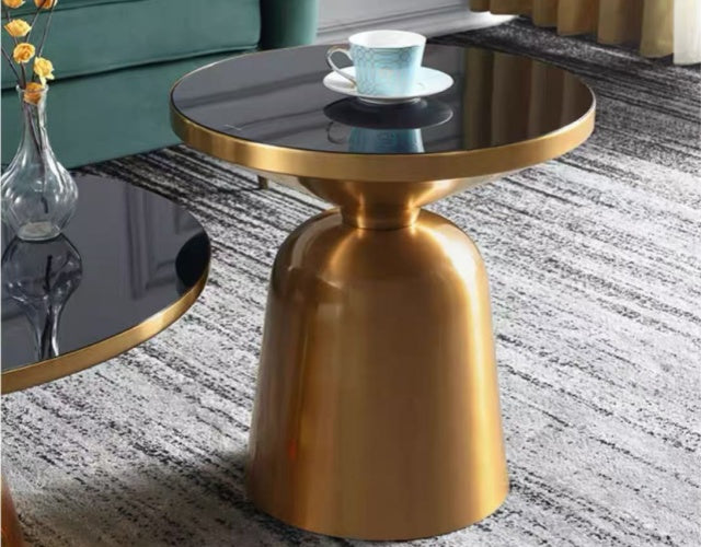 ONDA Side Table Gold and Black