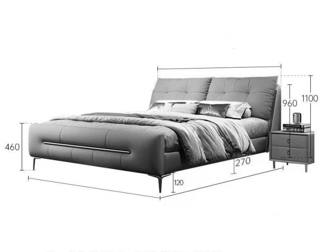PALOMA Luxious King/Queen/Double Leather Bed