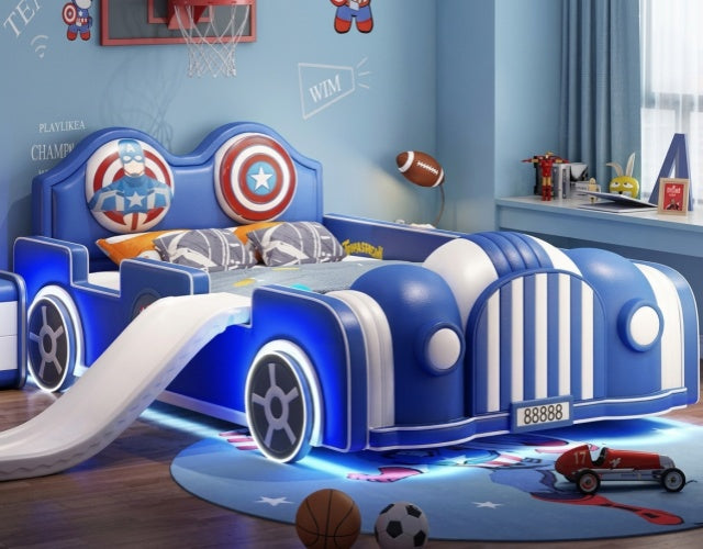 RANGER Kids Car Bed with Slide