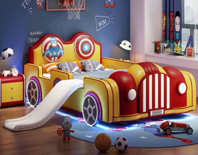 RANGER Kids Car Bed with Slide