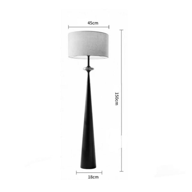 SARTO Conical Linen Floor Lamp