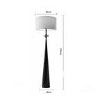 SARTO Conical Linen Floor Lamp