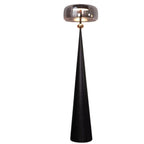SIRENA Glass Saucer Conical Floor Lamp
