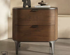 SLOANE Wood Curved Night Stand