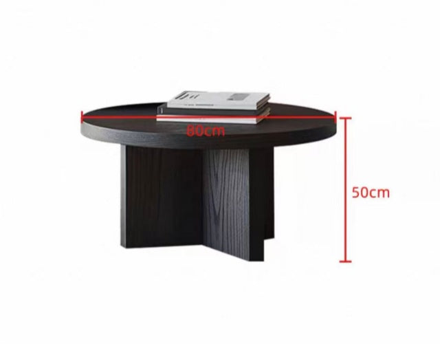 SOREN Nesting Coffee Table Set – Black Pine Wood